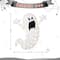 Glitzhome® 35.5"H Lighted Halloween 2.5D Ghosts Outdoor Decor